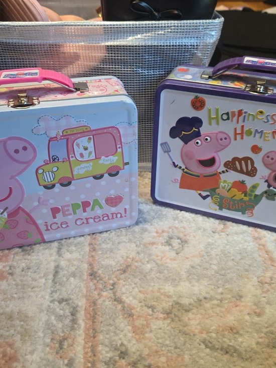 Other - Peppa Pig Metal Lunch Boxes Set of 2